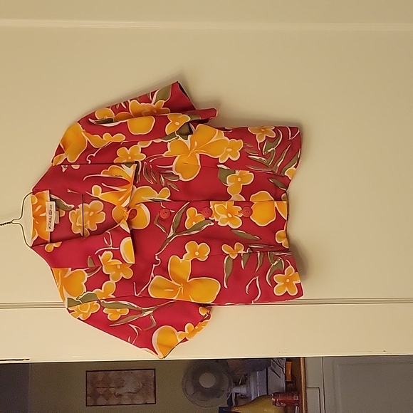 Vintage wrap skirt and crop button up - Picture 1 of 3